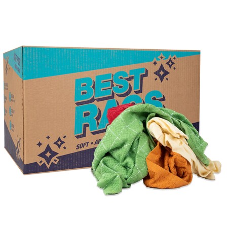 Monarch Hand Towel Size Terry Wipers - COLORED 25 lb box N-C54-25